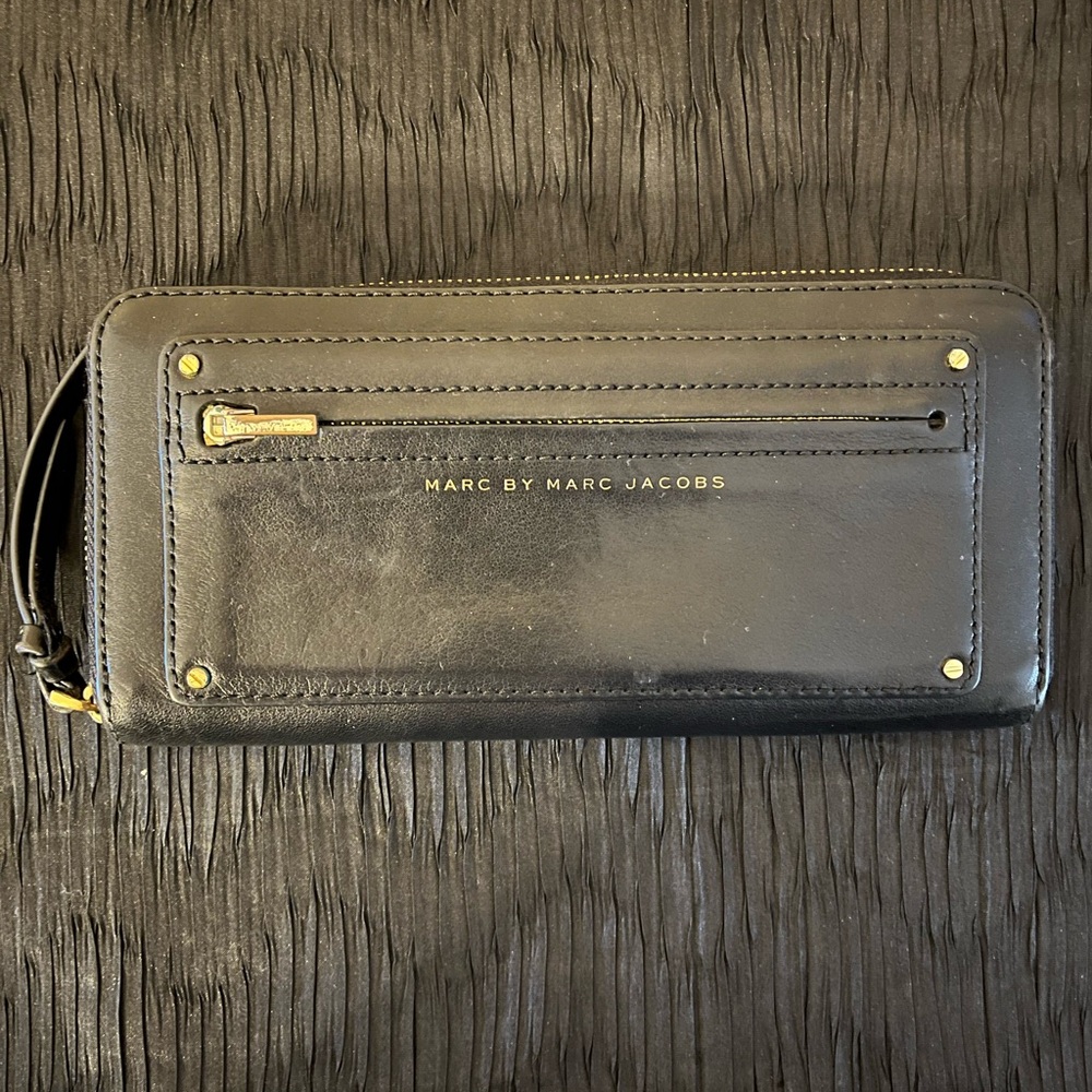 Marc by Marc Jacobs Black Leather Men's Wallet